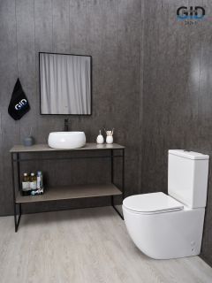 Раковина Gid N9140 51213 накладная белая 40x40x15.5