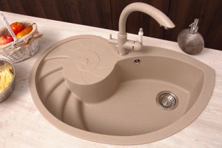 Кухонная мойка Florentina Наутилус бежевый