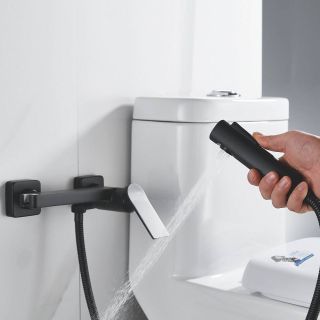 Гигиенический душ со смесителем Shevanik S4105H-1 чёрный