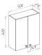 Шкаф Bellezza Нептун 50см белый 00000001621