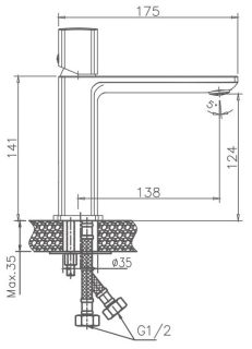 Смеситель для раковины Haiba HB10577 хром