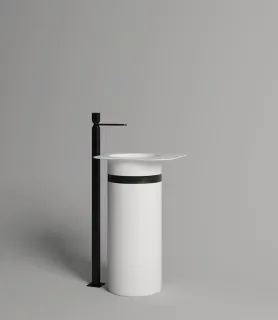 Напольная раковина Salini Ninfea 01 S-Stone 130221M 54см белый матовый