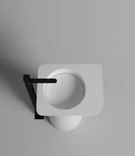 Напольная раковина Salini Ninfea 01 S-Stone 130221M 54см белый матовый