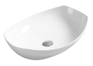 Раковина накладная SantiLine SL-1027 56см белый