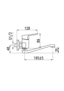 Смеситель для кухни Rav Slezak Colorado CO101.5/26CMAT черный