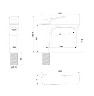 Смеситель для раковины Wonzon & Woghand WW-A40492-MW белый матовый