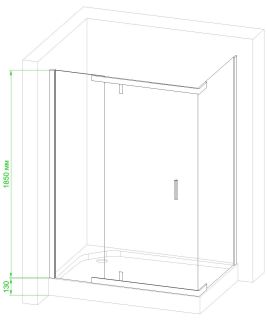 Душевой уголок Royal Bath HPV RB80HPV-C 80x80см белый