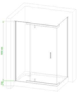 Душевой уголок Royal Bath HPV RB90HPV-C 90x90см белый