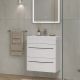 Тумба под раковину подвесная Velvex Jill tp.JIL.9595.60.2Y белый матовый, 60 см