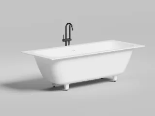 Ванна из искусственного камня Salini Orlanda Axis Kit S-Sense 103311MRH 190x80см RAL снаружи