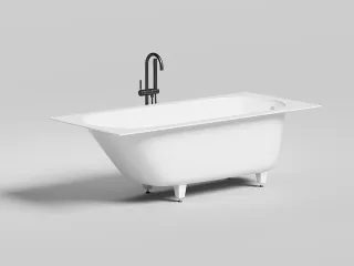 Ванна из искусственного камня Salini Ornella S-Sense 102312MRF 180x80см RAL полностью