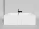 Ванна из искусственного камня Salini Ornella Axis Kit S-Stone 103522MRH 190x90см RAL снаружи