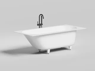 Ванна из искусственного камня Salini Ornella Kit S-Sense 102412GRH 180x80см RAL снаружи