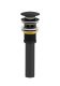 Донный клапан для раковины Wonzon & Woghand WW-88SS03-MB с переливом чёрный матовый