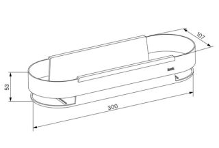 Полка IDDIS Optima Home SHE12SBi44 30см чёрный