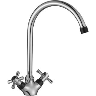 Смеситель для кухни Decoroom хром/чёрный DR51028-Black