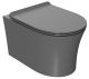 Подвесной унитаз Point Вега PN41711GM безободковый серый матовый