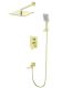 Душевой комплект Wonzon & Woghand Cube WW-88939016-BG брашированное золото