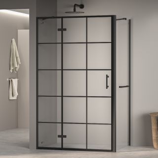 Душевой уголок RGW PA-77-1B L (PA-07B L + Z-060-2B + держатель O-204B) 410877120-084L 120x100см чёрный