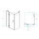 Душевой уголок RGW PA-77B L (PA-07B L + Z-050-2B + держатель O-204B) 41087728-084L 120x80см чёрный