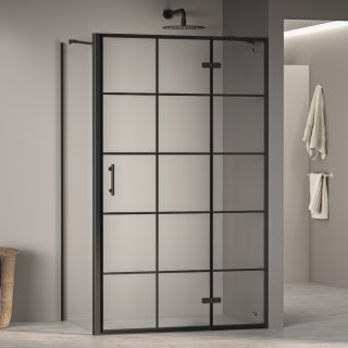 Душевой уголок RGW PA-77B R (PA-07B R + Z-050-2B + держатель O-204B) 41087727-084R 120x70см чёрный