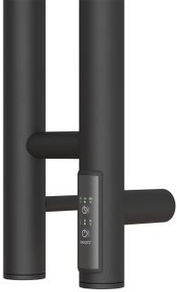 Полотенцесушитель электрический Point Деметра PN12812B П3 8x120см чёрный матовый