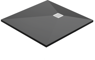 Поддон литьевой GOOD DOOR Essentia ЧЁРНЫЙ 110x70 см