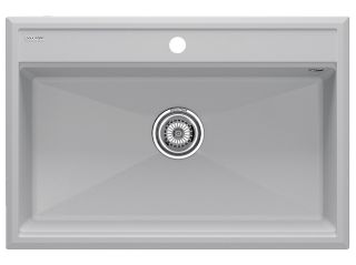 Мойка кухонная Paulmark Stepia PM117551-GRS серый дым