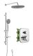 Душевой комплект Swedbe Platta 5556G1 с термостатом хром/серый