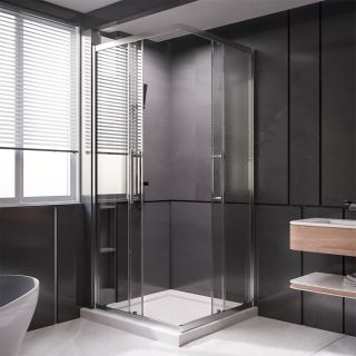 Душевой уголок Veconi Premium Trento PTC-SP-30CH, 1300х900x2000, хром, стекло прозрачное