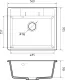 Мойка кухонная GranFest CLASSIC Q-561 графит