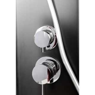 Душевая кабина Deto L 801 N без крыши BLACK 100х100х200 см