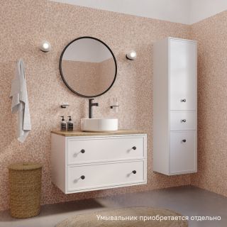 Тумба подвесная IDDIS Torr TOR80WVi95K со столешницей 80см дуб верона/белый матовый