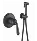 Гигиенический душ со смесителем Rose R0205H чёрный матовый