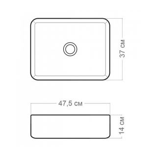 Раковина чаша Maretti UM13NS03-740MR, белый мрамор