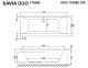 Гидромассажная ванна Whitecross Savia Duo 0103.170080.100.ULTRA.CR 170x80см Ultra хром