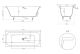 Ванна из искусственного камня Salini Orlanda Axis S-Sense 103213M 170x75см белый матовый