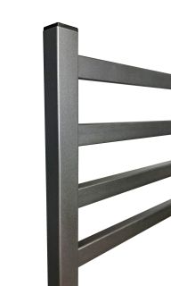 Полотенцесушитель электрический Indigo Oktava Slim 3 LСLOKS3E80-50GFMRt 80x50 см графит металлик