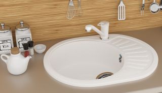 Смеситель для кухни Ulgran Classic U-004-309 тёмно-серый