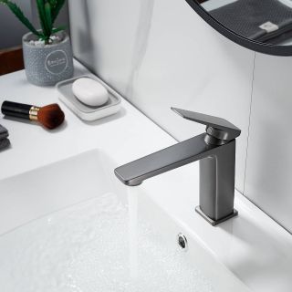 Смеситель для раковины Shevanik S8901T-1 оружейная сталь