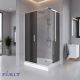 Душевой уголок с поддоном PARLY QZ81S N (100х80х185)
