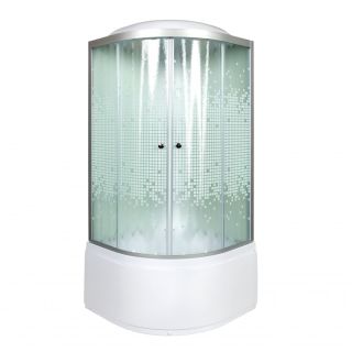 Душевая кабина Deto L 980 с гм. и эл. 80х80х215 см