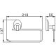 Держатель для бумажных полотенец Frap F1603-2 хром
