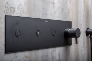 Душевая система Boheme Fusion 131-2-B с термостатом чёрный