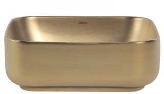 Раковина ABBER Rechteck AC2211MMG 39см золото матовое