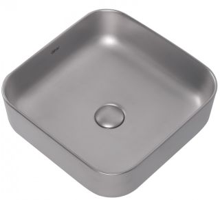 Раковина ABBER Rechteck AC2211MS 39см серебро матовое
