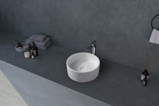 Раковина ABBER Stein AS2612 40см белый матовый