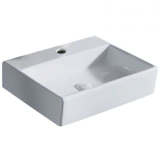 Раковина накладная Azario 51х36х12 фаянс, цвет Белый (AZ414)