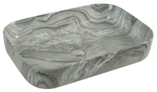 Раковина накладная Azario 60.5х42.5х14 фаянс, цвет Мраморный (AZ78625)