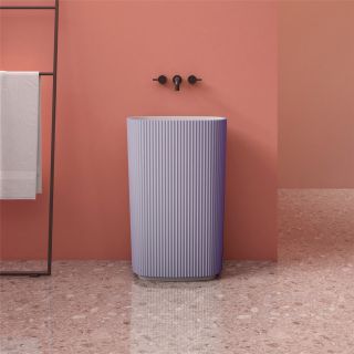 Напольная раковина ABBER Stein AS2502Violett 55см фиолетовый